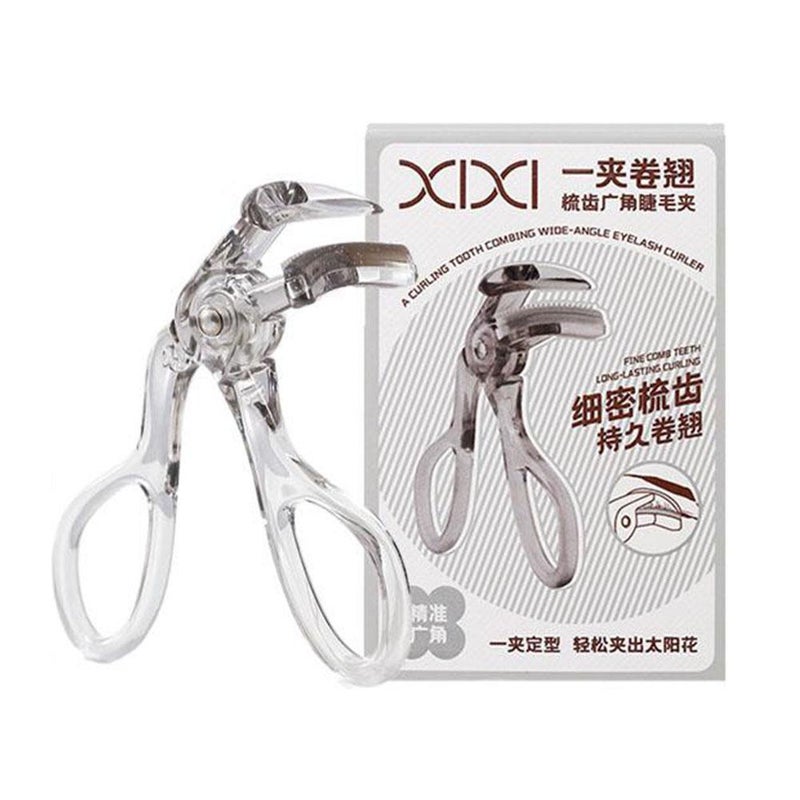 xixi مكبس رموش بتصميم مشط، زاوية واسعة، تجعيد طبيعي، تثبيت طويل الأمد، نمط دوار الشمس، مكبس رموش جزئي
